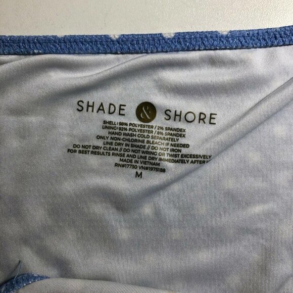Shade & Shore Blue & White Polka dot Bikini Set Size M #3007-2 - Picture 5 of 5